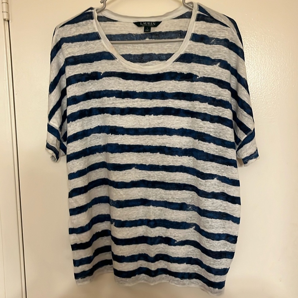 Ralph Lauren striped linen top